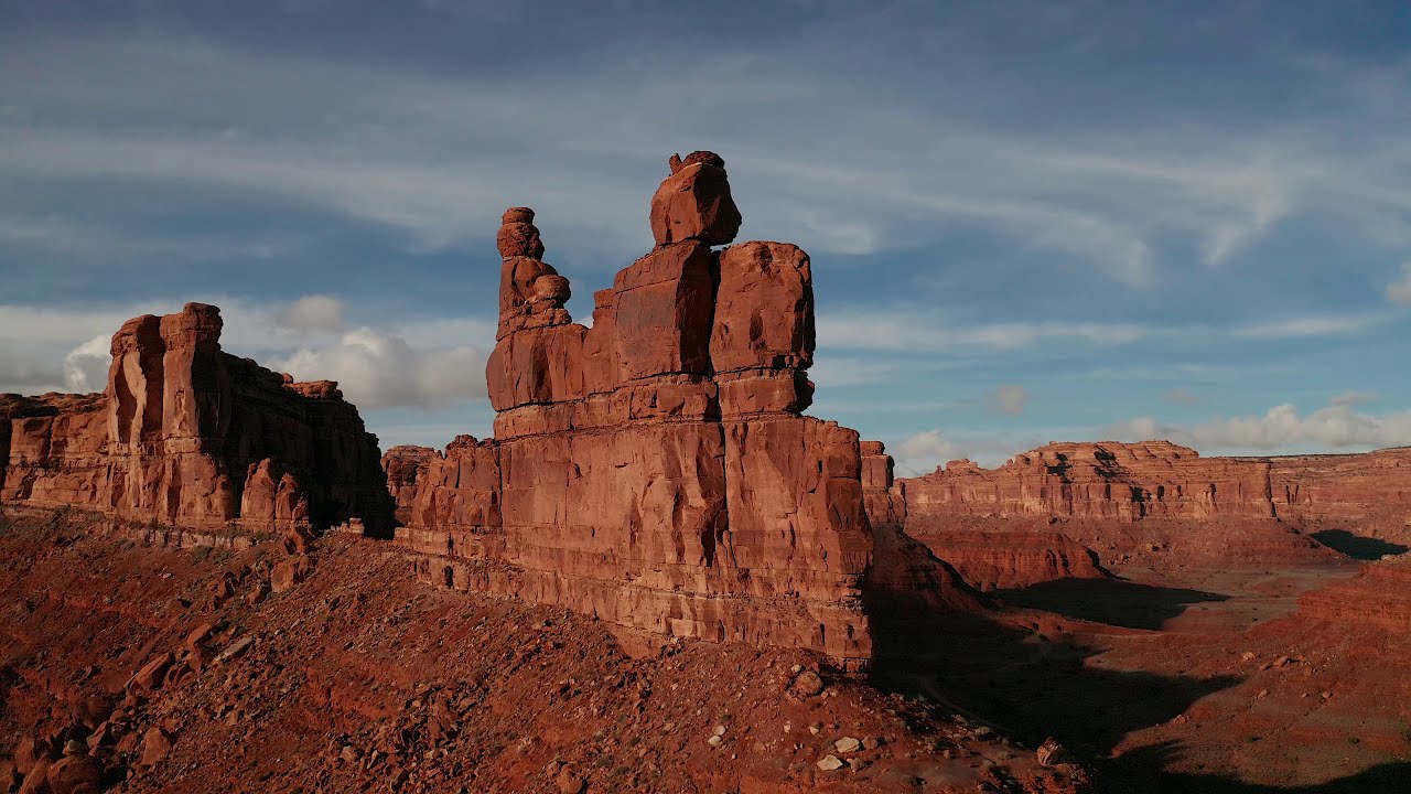 Valley of the Gods 4K drone footage.