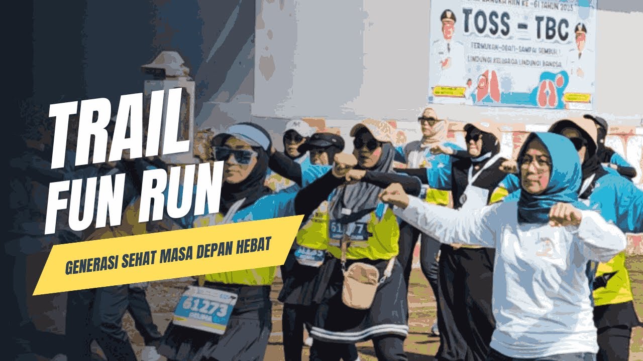 TRAIL FUN RUN SE KABUPATEN PEMALANG DI PUSKESMAS KECAMATAN WATUKUMPUL 