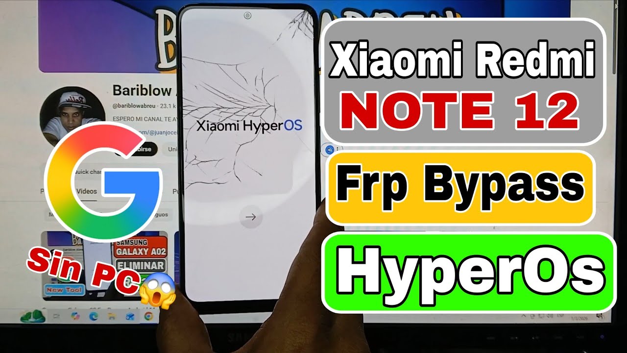 Eliminar Cuenta Google Xiaomi Redmi Note 12 Android 14 | FRP Hyperos 2026