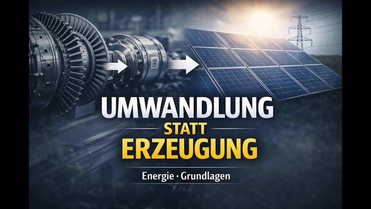 Umwandlung statt Erzeugung – wie Energie wirklich genutzt wird