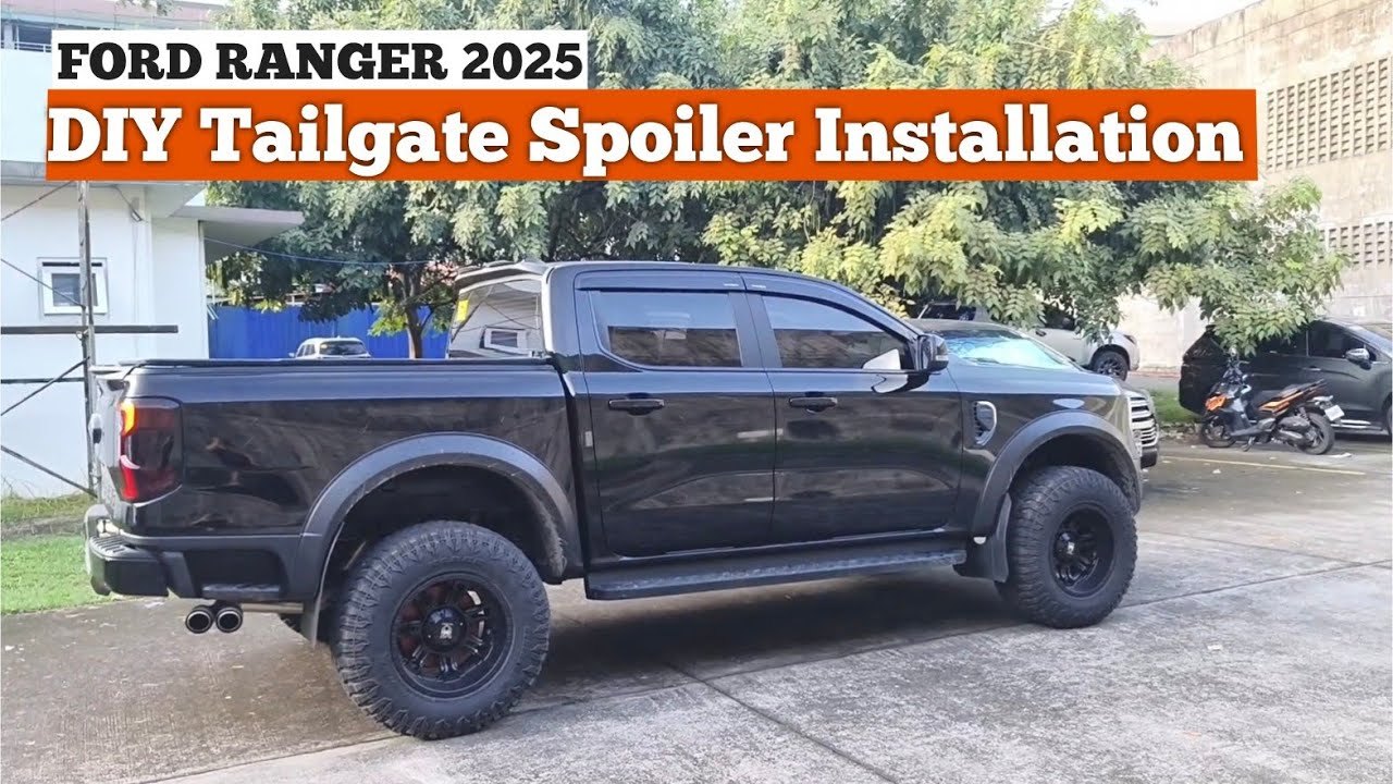 FORD RANGER - DIY Tailgate Spoiler Installation 