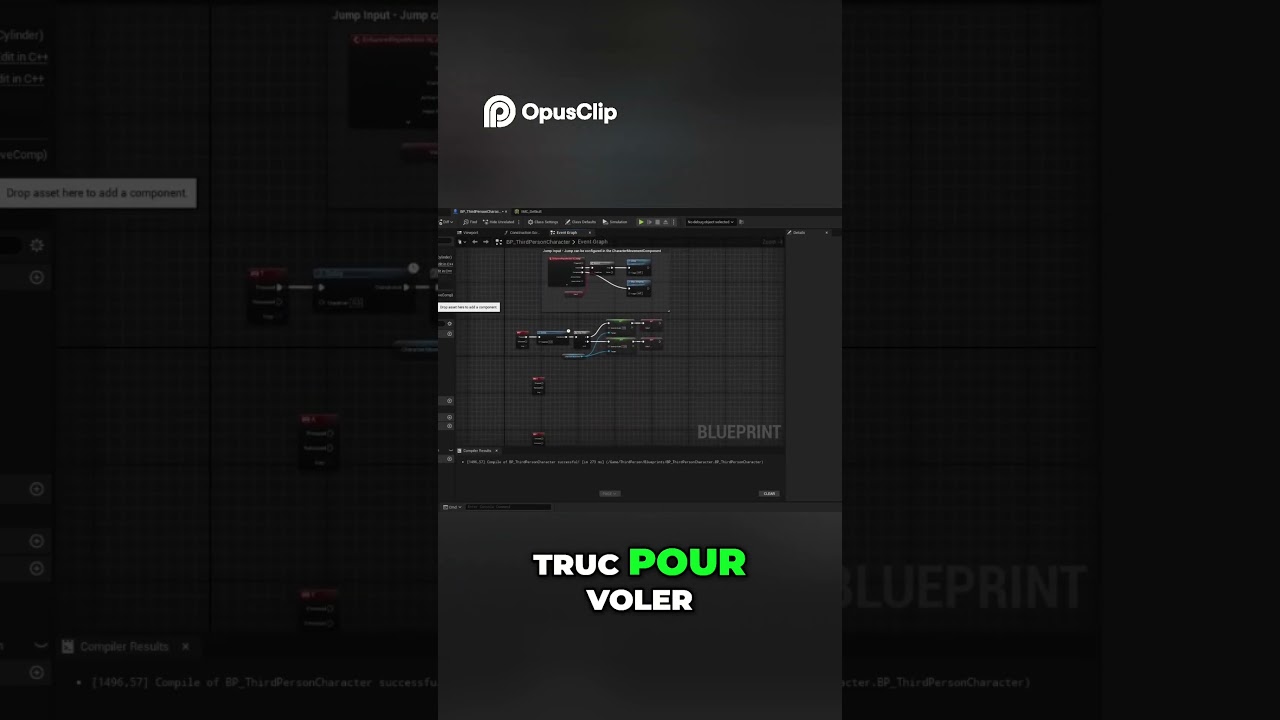 Contr&ocirc;les de Jeu  Monter et Descendre avec A et E ! #d&eacute;veloppement #blueprint #unrealengine