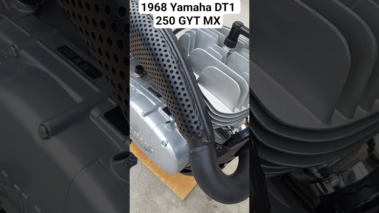 2nd start up on the 1968 Yamaha DT1 250 GYT MX, Jetting is perfect!