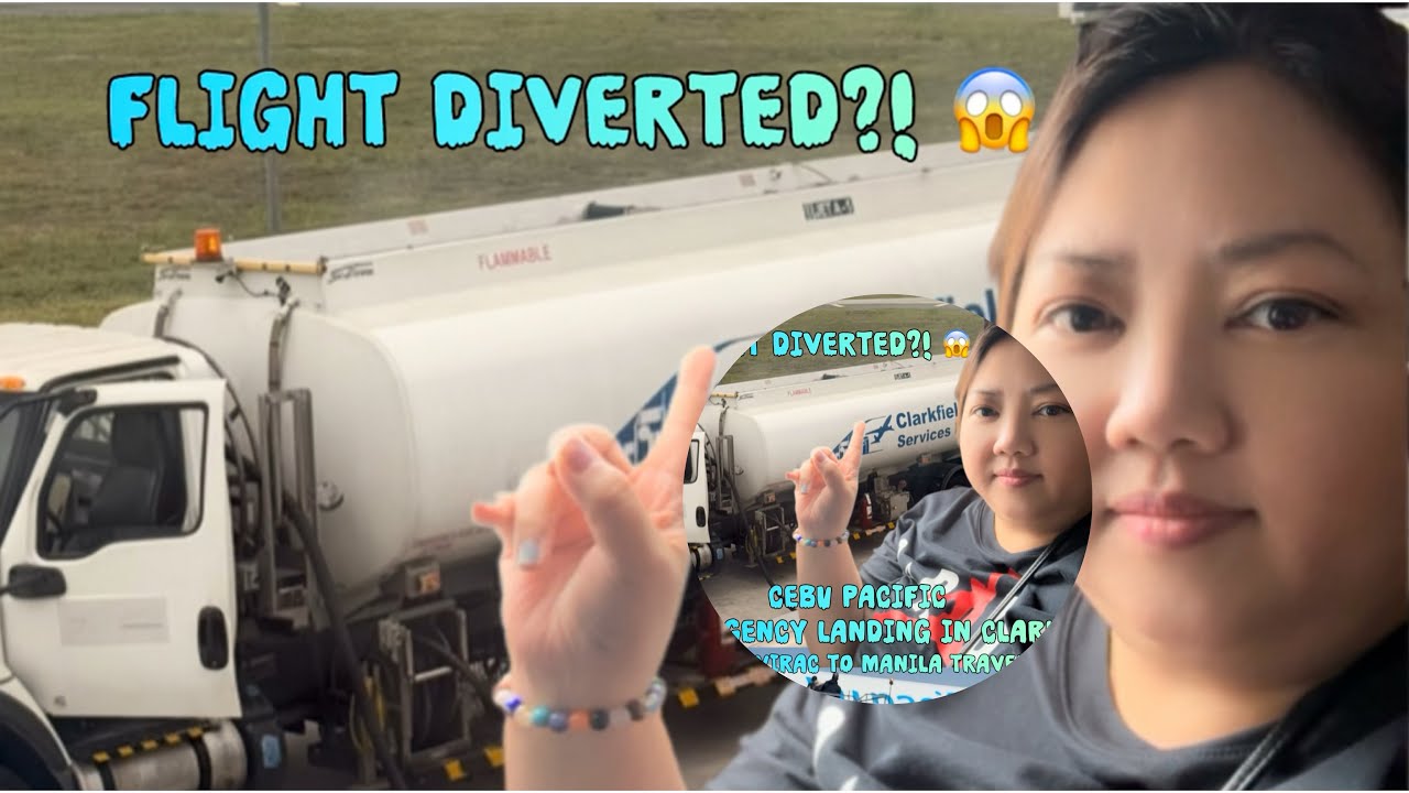 ✈️Flight Diverted?! 😱 Cebu Pacific Emergency Landing in Clark | From Virac to Manila Travel