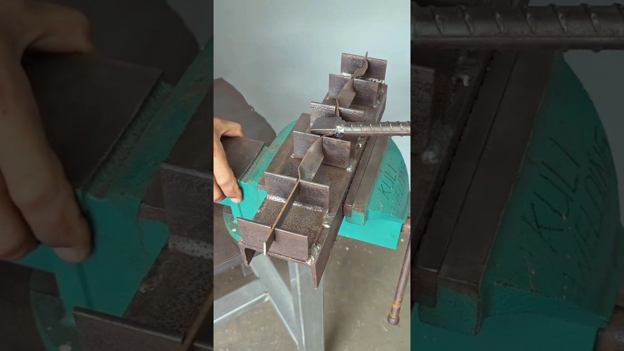 Bending Iron Sheet with a Metal Die | Satisfying Metal Working Process 👍   #craft #handmade #skills