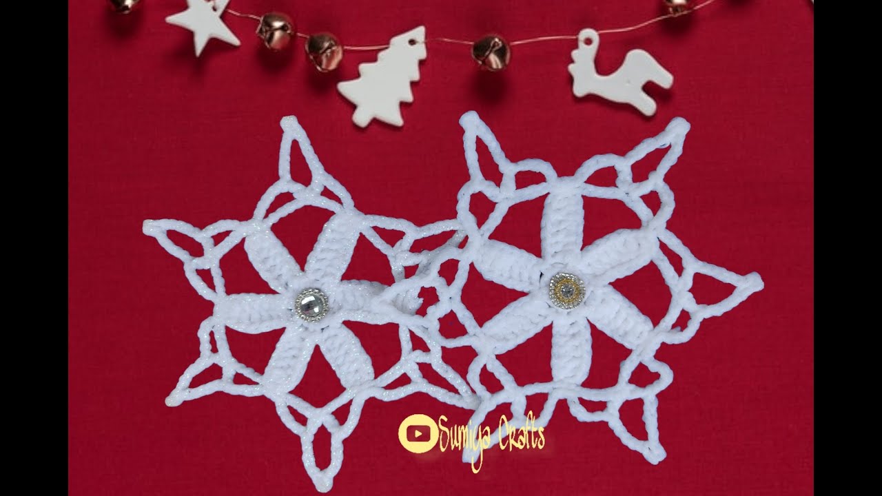 Estrella a crochet. (Crochet christmas Star) Help me to reach 1000 subscribers. Thanks.