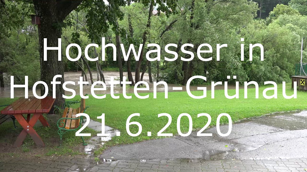 Pielach Hochwasser Hofstetten Grünau 21.6.2020