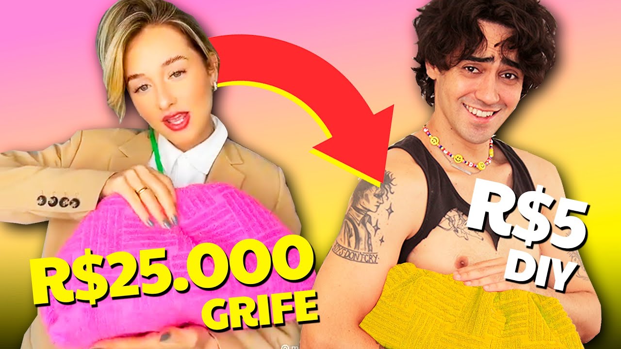 RECRIANDO ROUPAS DE GRIFE EM CASA! (sem gastar dinheiro)