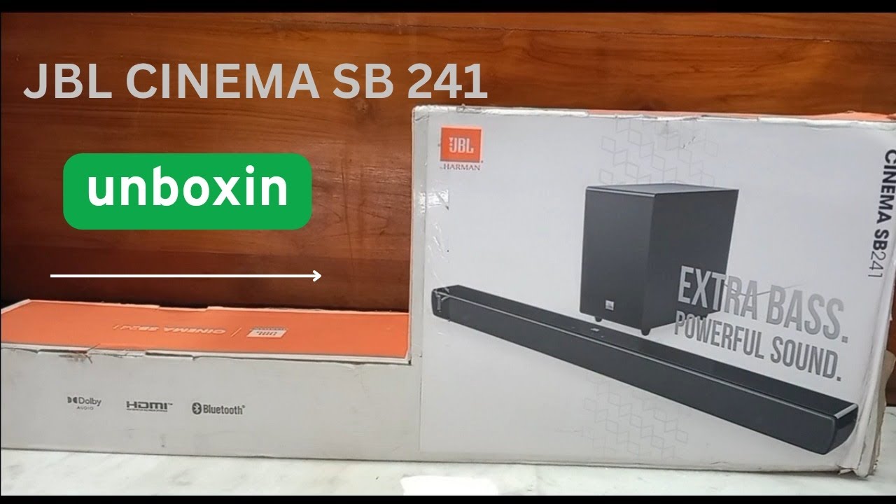 JBL  CINEMA SB241 Unboxing.