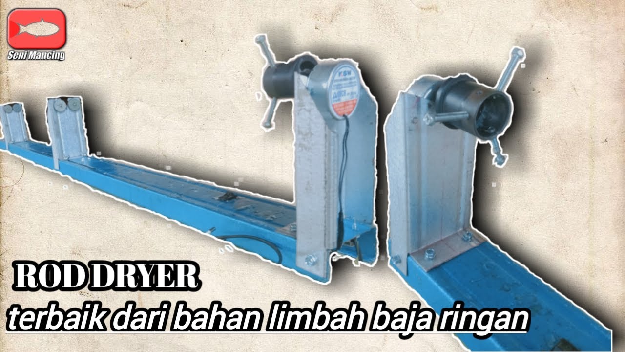 Cara membuat rod dryer atau pemutar joran