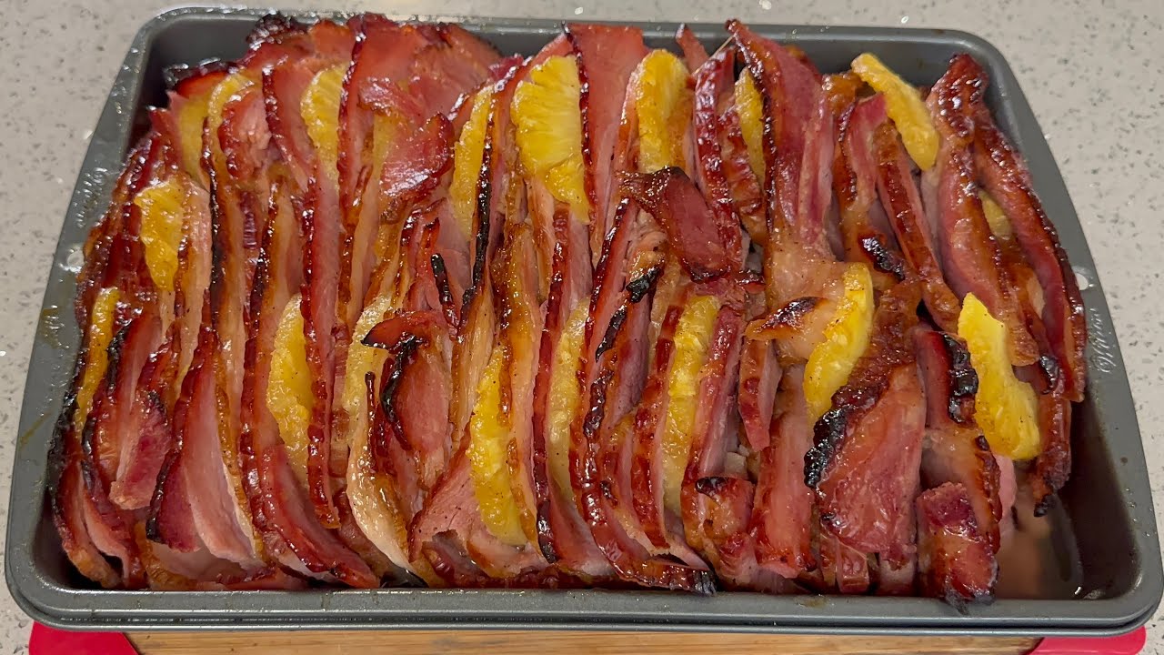 Jamón con piña al horno para navidad a mi estilo delicioso !!!!!!