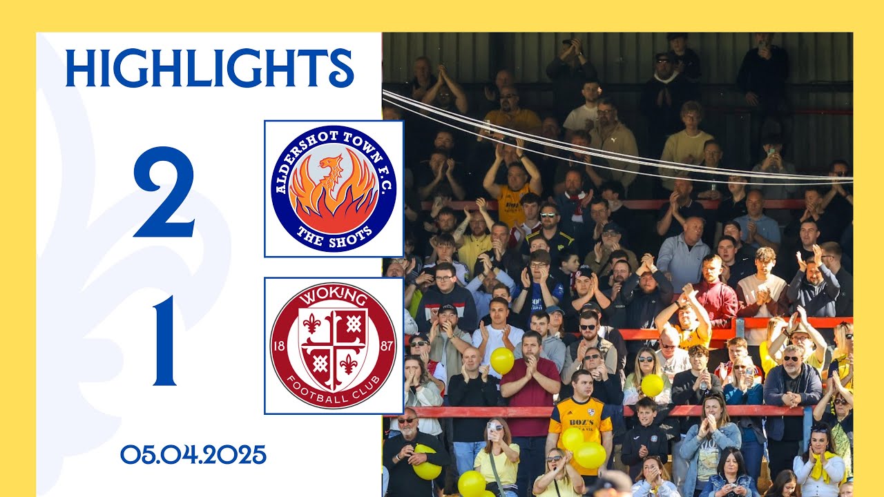 Aldershot Town 2-1 Woking | Match Highlights
