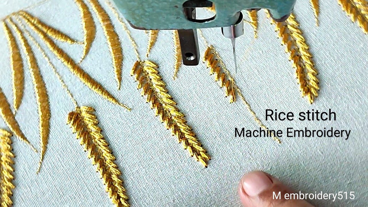 Stitching embroidery design Borderline Blouse Machine Embroidery industrial zigzag machine