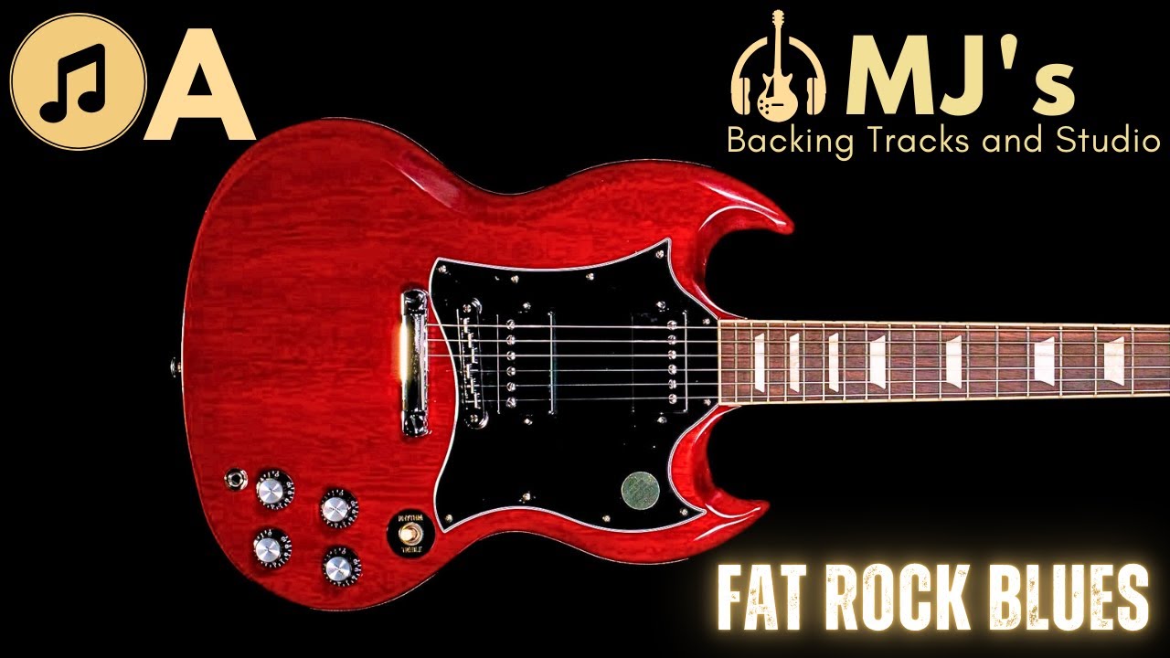 Driving Fat Rock Blues in A | 135 bpm | Backing Track