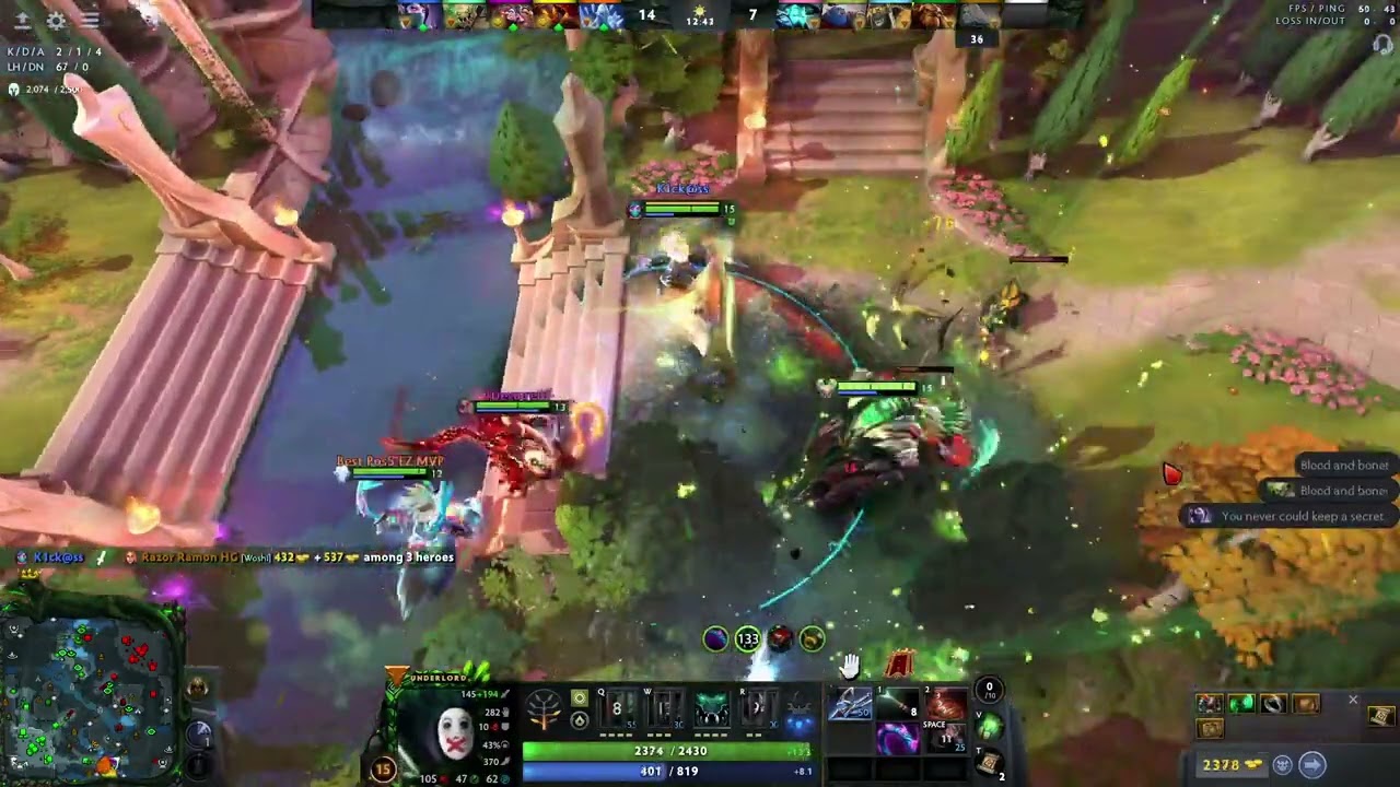 Dota 2 underload (facet:Demon's Reach) turbo