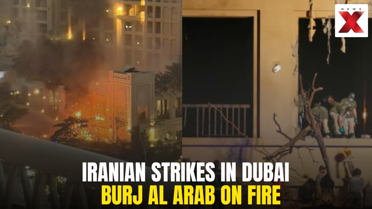 DUBAI IN PANIC: Burj Al Arab Flames After Iranian Missile Strikes, Footage Leaked Online
