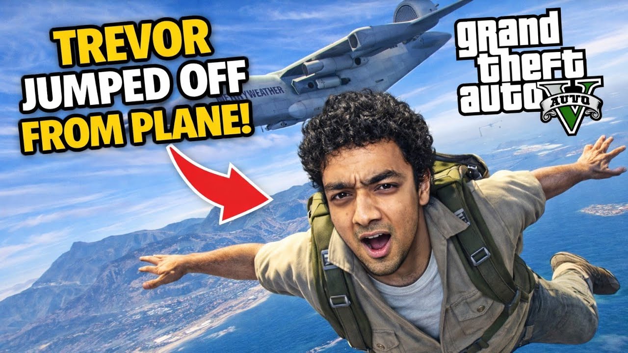 TREVOR GOING TO ROB A FLYING MERRYWEATHER AIRPLANE! 😱 | GTA 5 STORY MODE GAMEPLAY
