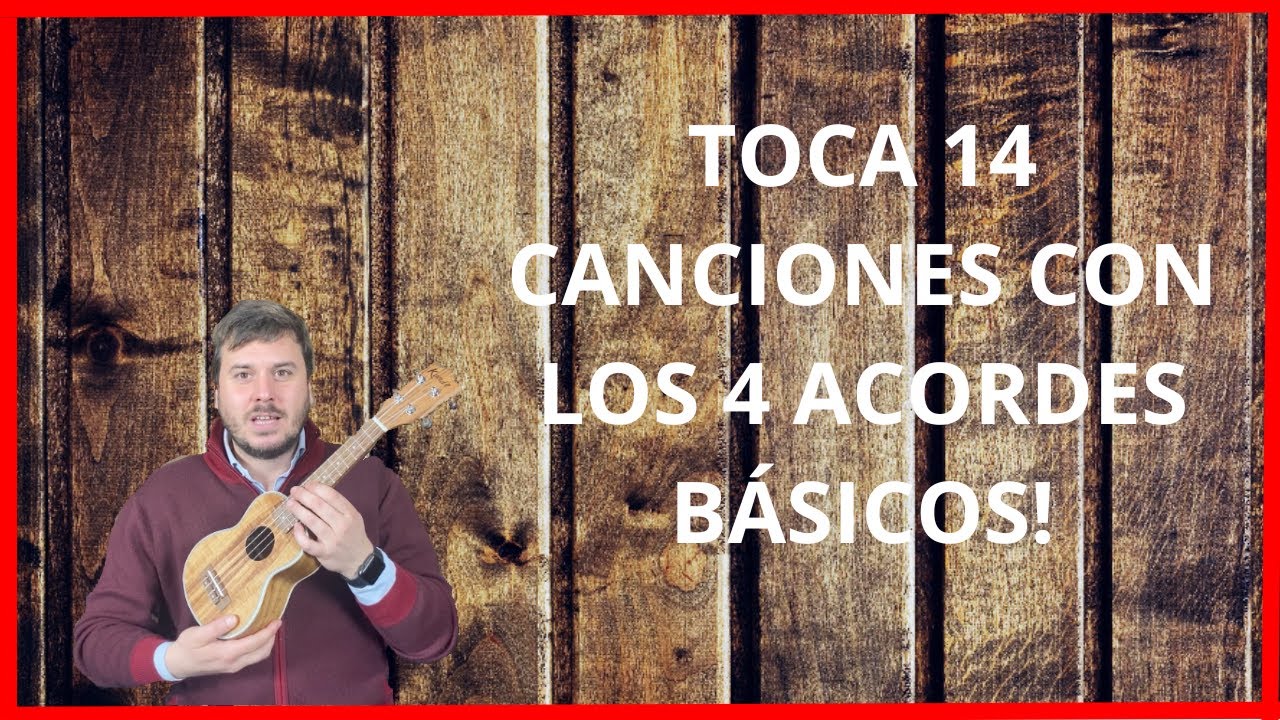🎵TOCA 14 CANCIONES CON LOS 4 ACORDES BÁSICOS DE UKELELE  - Play along