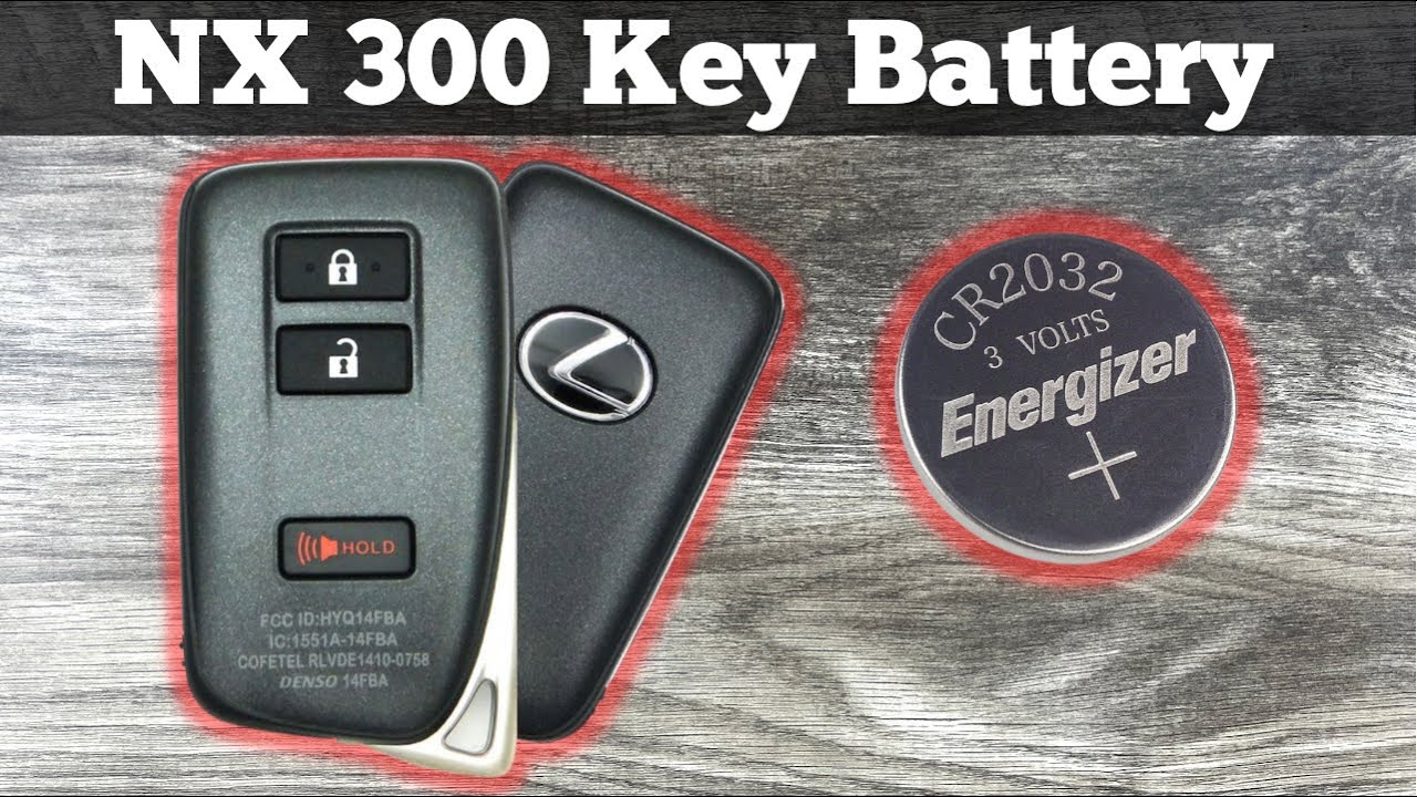 2015 - 2020 Lexus NX 300 Remote Fob Key Battery Change - How To Remove & Replace 300H Key Batteries