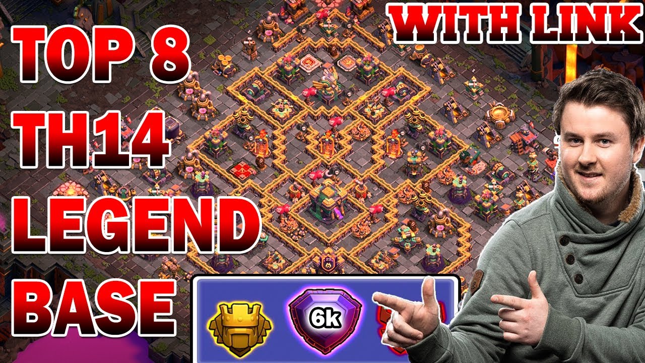 Top 8 TH14 Legend Bases + Link | Global Top Player Legend  Base | Anti 2 Star Trophy Pushing Bases