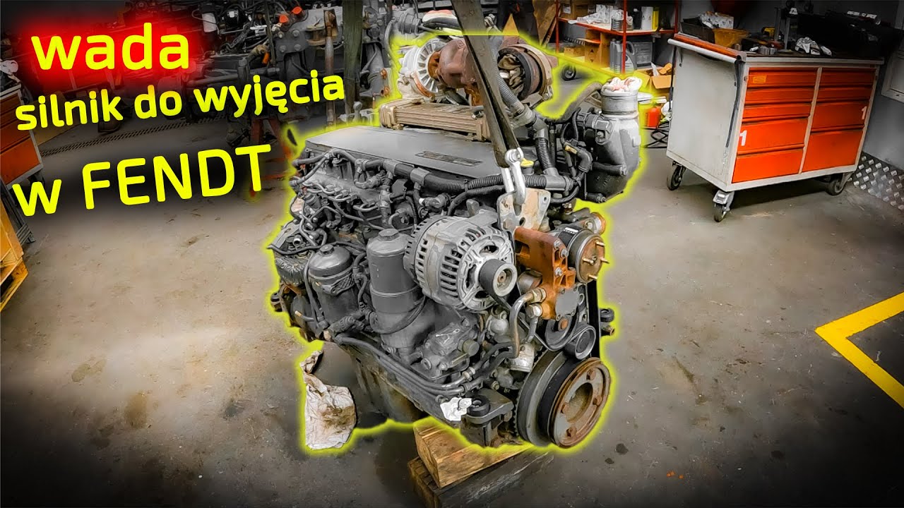 Wada konstrukcyjna w ciągniku Fendt 820 👉 Korbanek musi wyjąć silnik