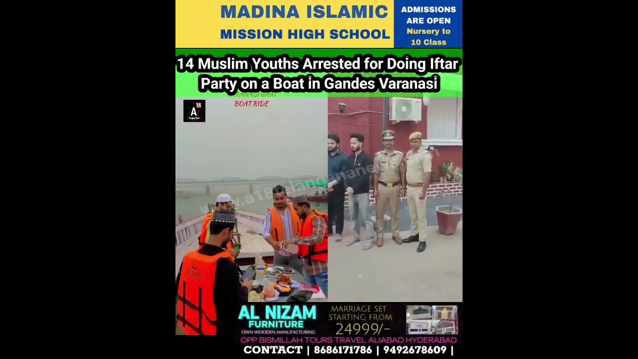 14 Muslim Youths Arrested for Doing Iftar Party on a Boat in Gandes Varanasi