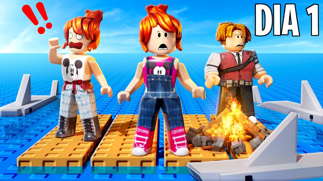 PRESOS NO MEIO DO MAR EM FAM&Iacute;LIA! (Survive on a Raft)