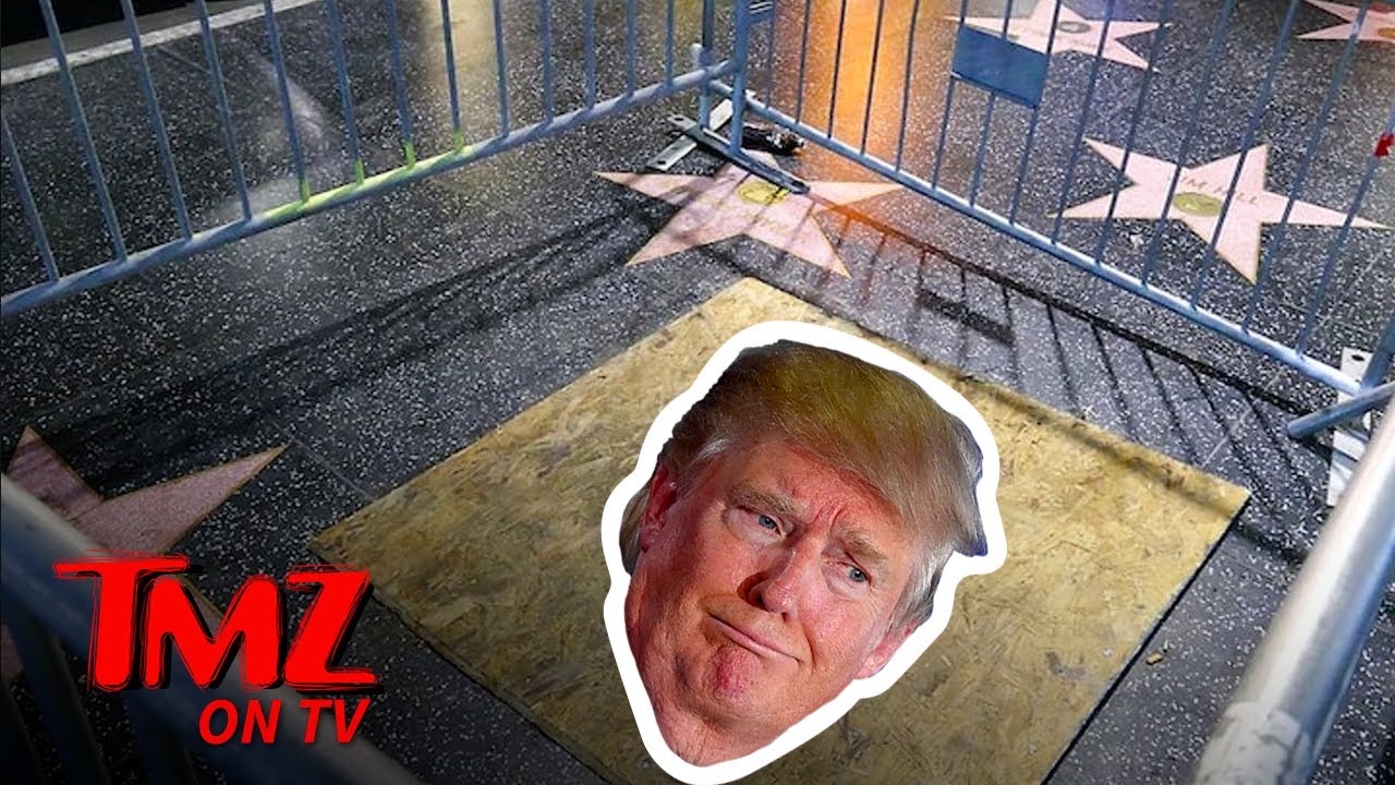 Donald Trump Walk of Fame Star Caged, Boarded Up | TMZ TV