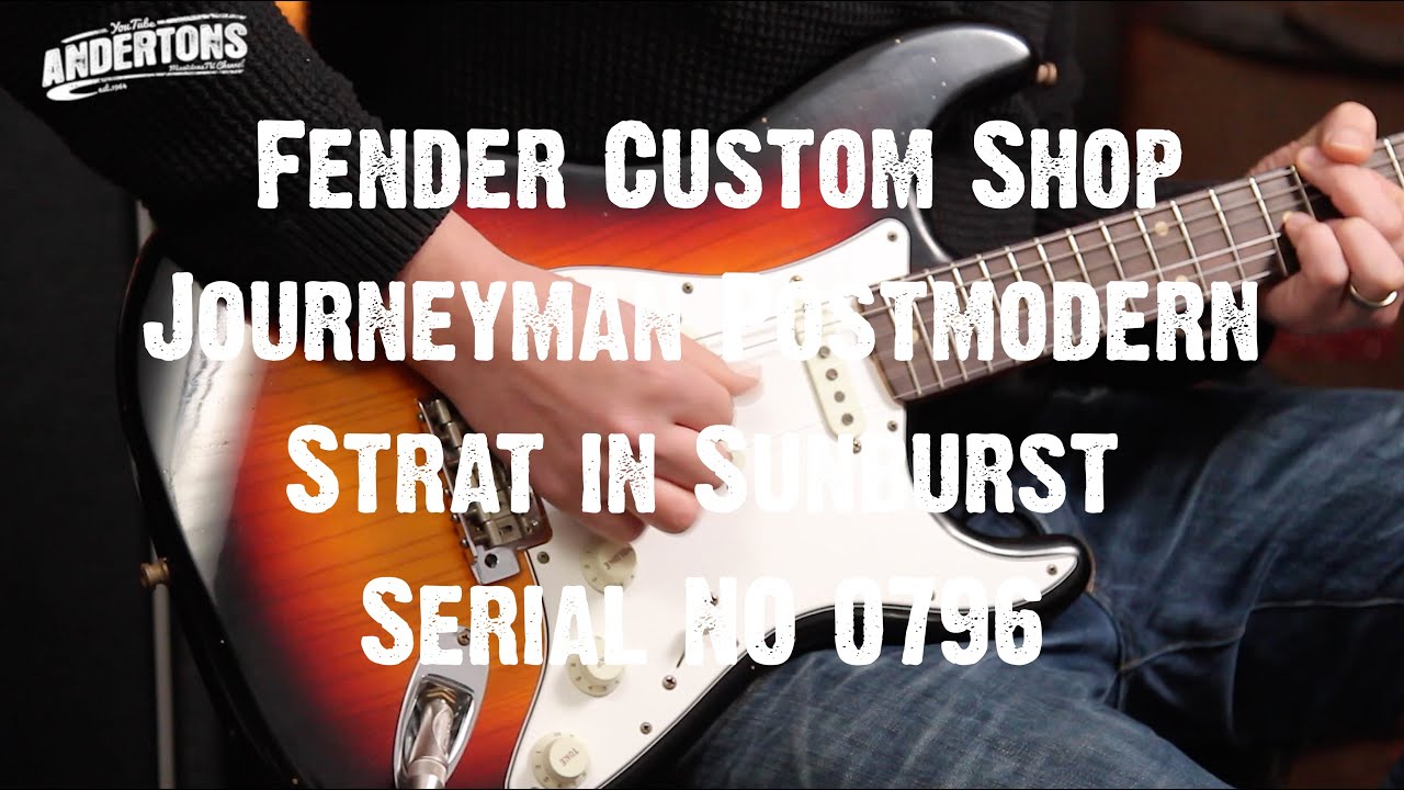 Top Shelf Guitars - Fender Custom Shop Journeyman Postmodern Strat in Sunburst Serial NO 0796