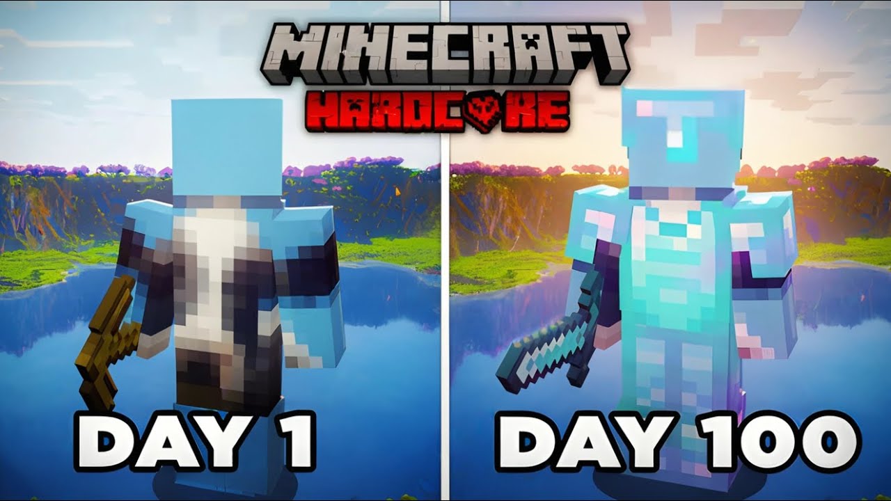 Surviving 100 Days in Hardcore Minecraft's BEST Seed