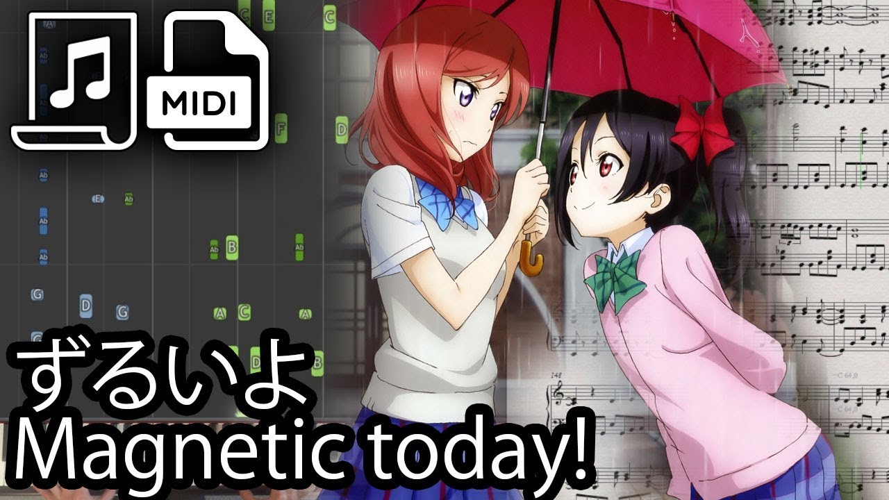 【ピアノ】Zurui yo Magnetic today - Love Live (Synthesia & Piano Cover / Remastered)【ラブライブ！】