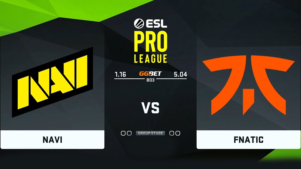 🔴  RU   NAVI vs FNATIC BO3  ESL Pro League Season 14