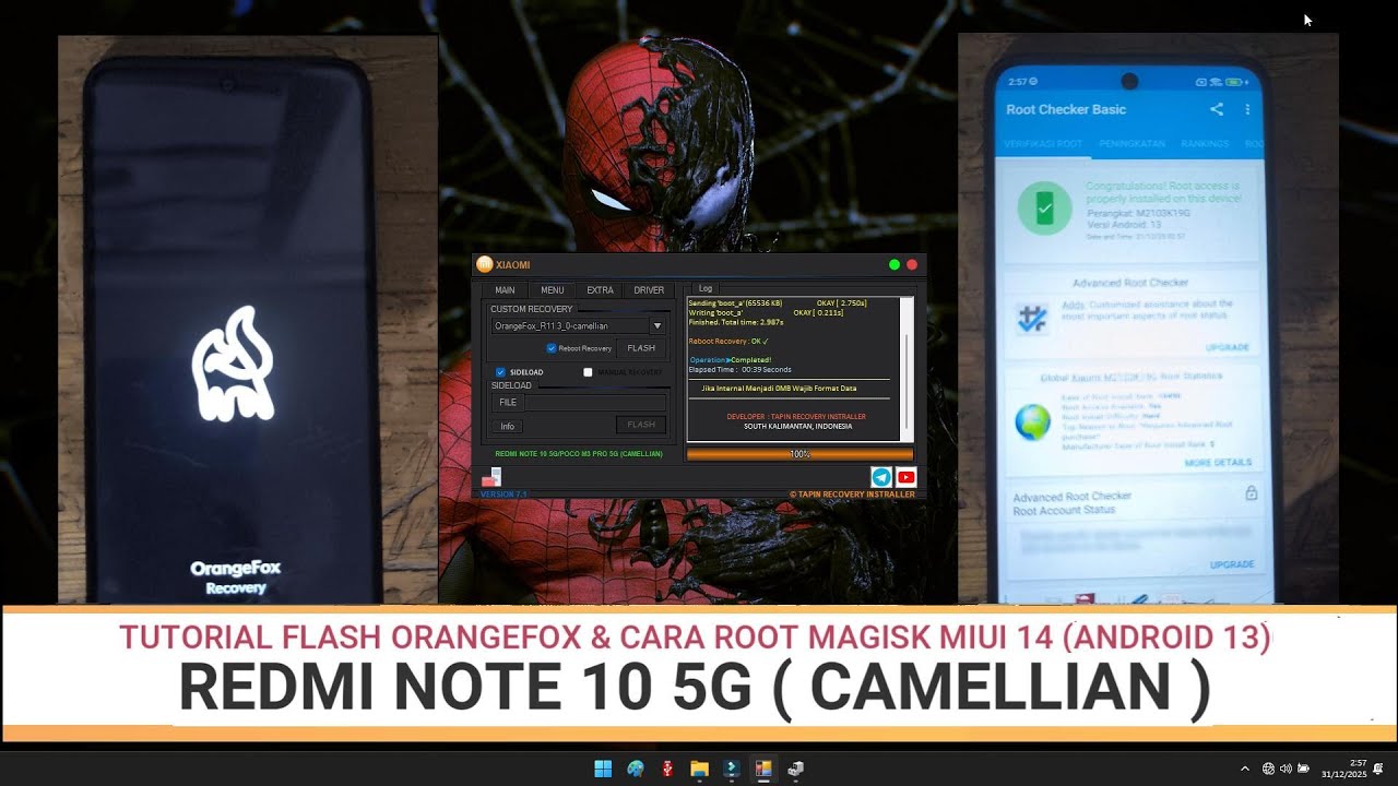 TUTORIAL FLASH ORANGEFOX & CARA ROOT MAGISK | REDMI NOTE 10 5G | CAMELLIAN | MIUI 14 | ANDROID 13