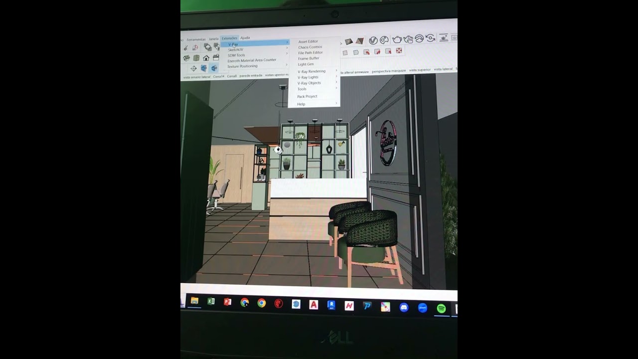 Como salvar os  MATERIAIS  utilizando no vray para sketchup.
