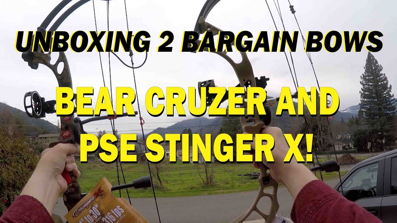 TWO NEW BARGAIN BOWS: Bear Cruzer and PSE Stinger X
