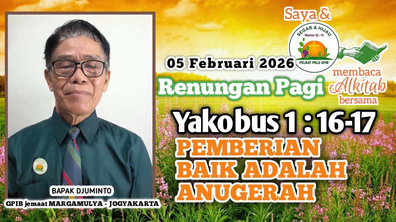 Saya dan PKLU GPIB Membaca Alkitab Bersama, Kamis pagi, 5 Februari 2026