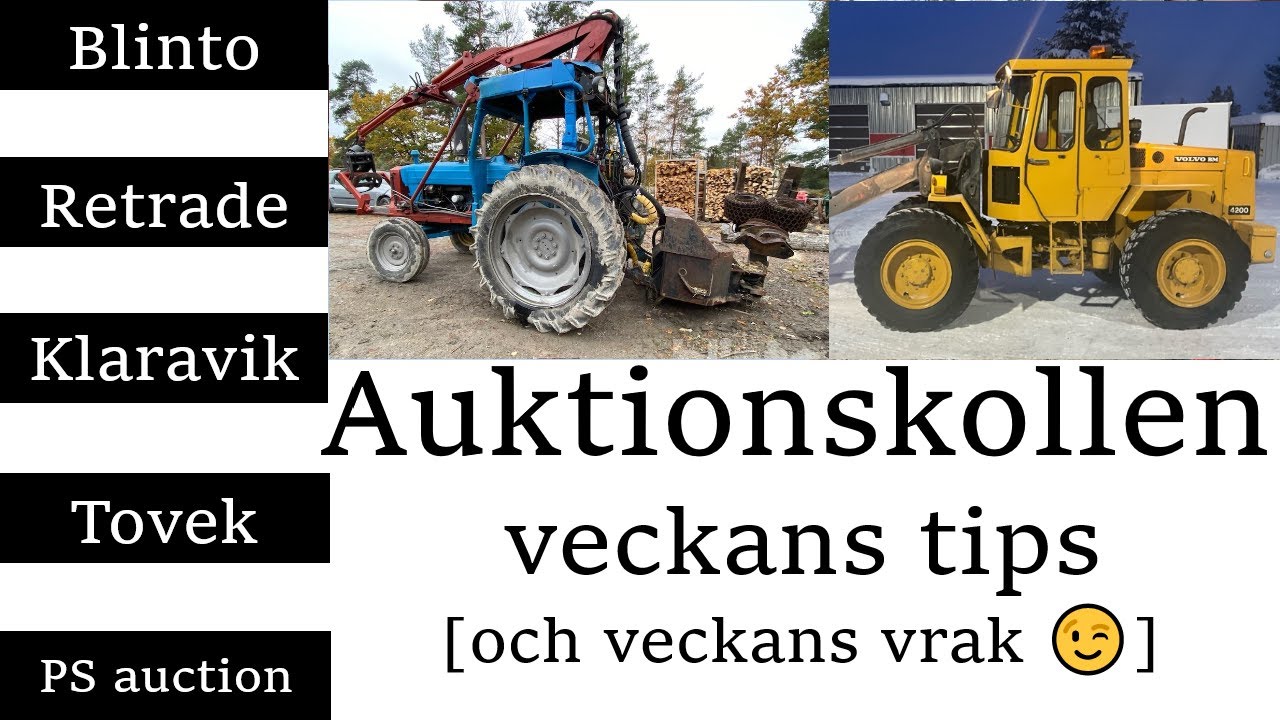 Maskinauktioner v.52 - Volvo N12 - Åkerman - Fordson Major mm