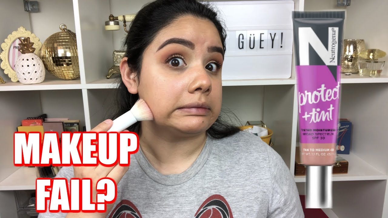 NEW NEUTROGENA PROTECT + TINT TINTED MOISTURIZER | MAKEUP FAIL