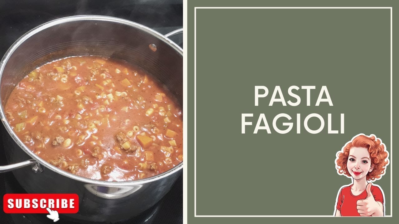 🍲 Homemade Pasta Fagioli (Pasta Fazool) – Learn How to Make It!