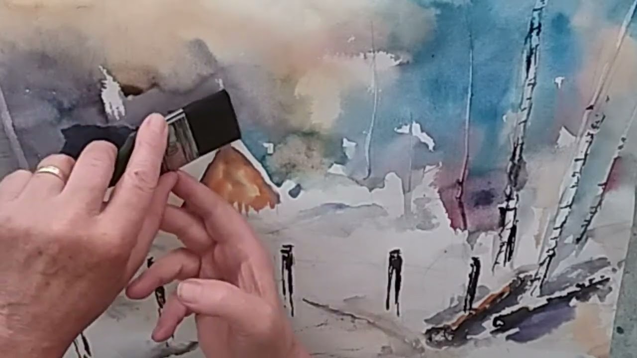 watercolorpainting learning - Aquarell malen lernen