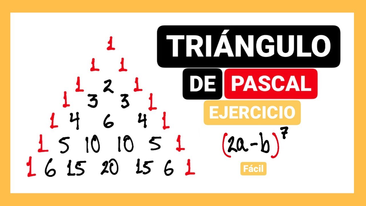 Triángulo de pascal ejercicios