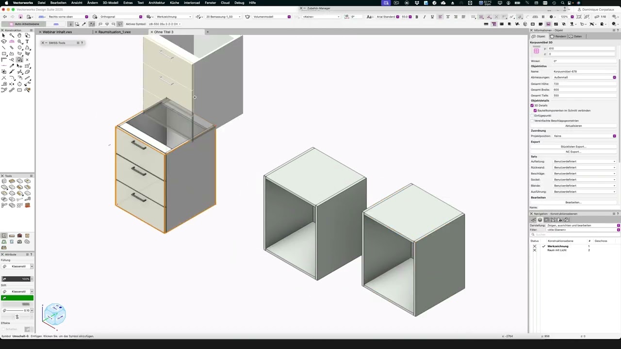Tipps und Tricks interiorcad Arbeitsgruppe und Sets