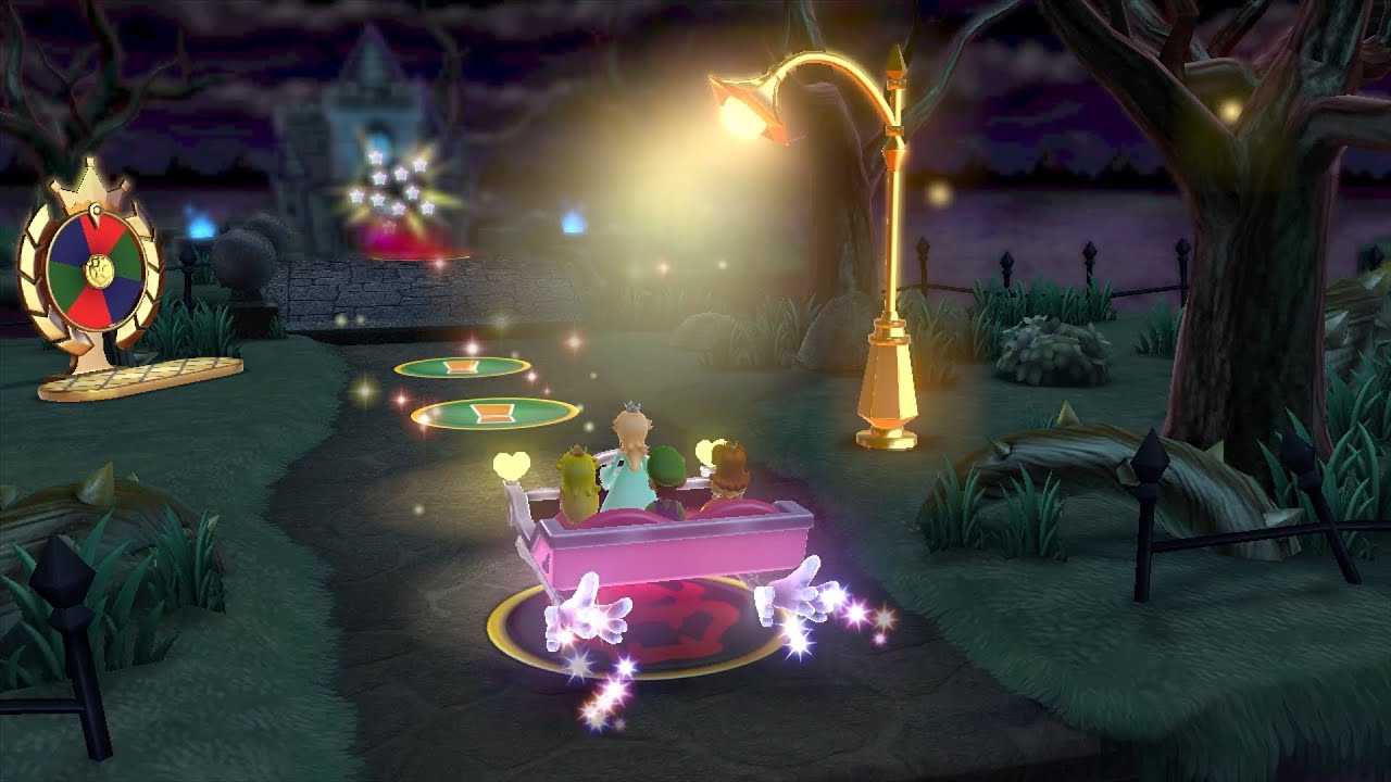 Mario Party 10 Mario Party #710 Rosalina vs Peach vs Luigi vs Daisy Haunted Trail Master Difficulty