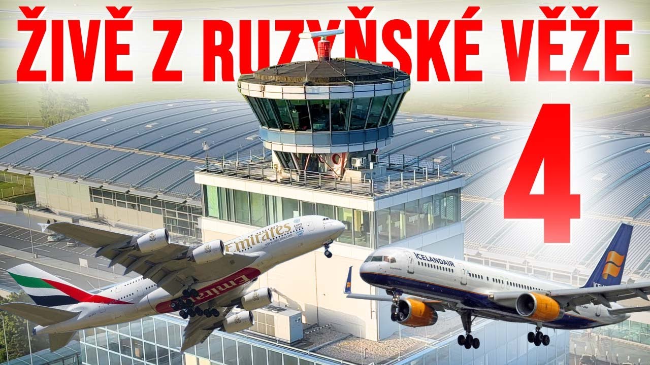 ŽIVĚ Z RUZYŇSKÉ VĚŽE (4/4) - PŘÍLET ANTONOV AN-12, QATAR CARGO 777F
