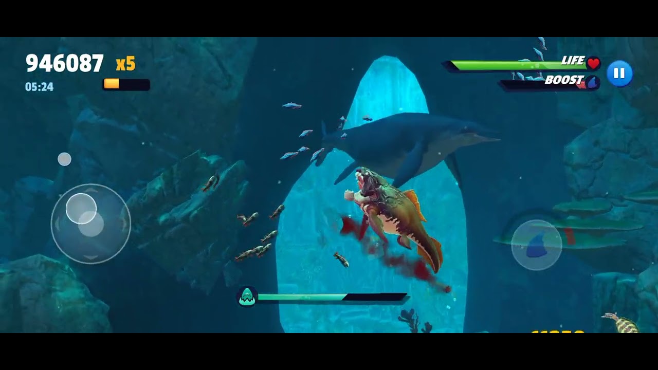 Hungry Shark Primal Gameplay (On Android)