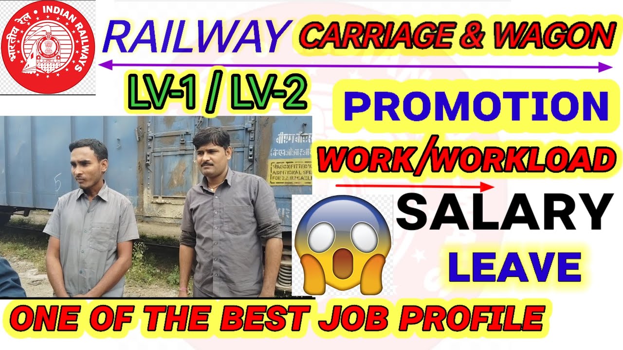 RAILWAY CARRIAGE & WAGON POST JOB कैसा होता है | salary | workload | asst c&w job profile