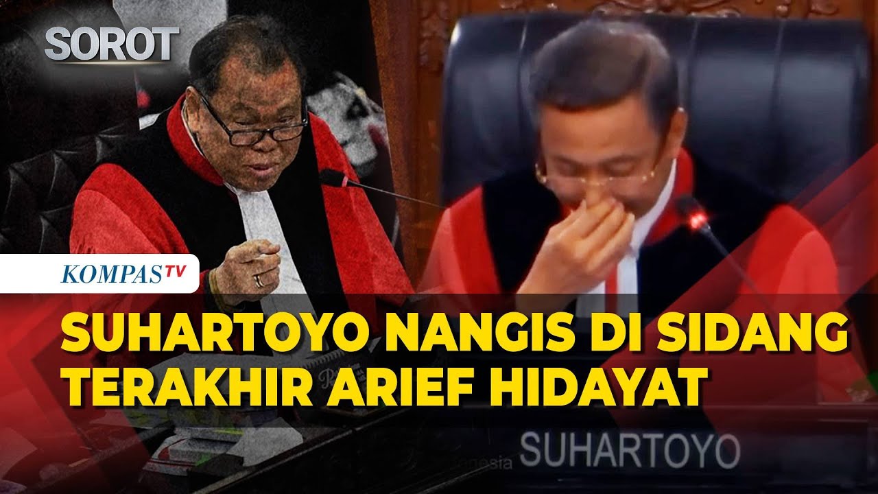 Ketua MK Suhartoyo Menangis di Sidang Terakhir Arief Hidayat