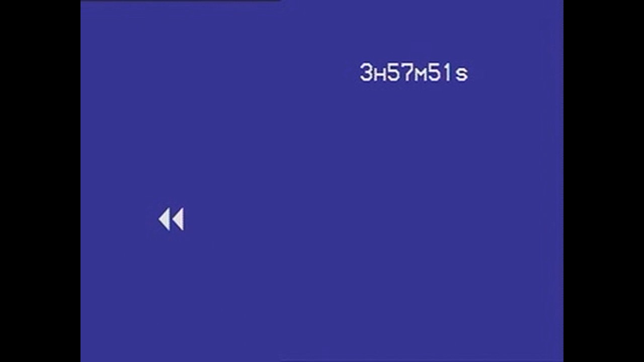 Футаж OSD видеомагнитофона Grundig + 20 минут синего экрана