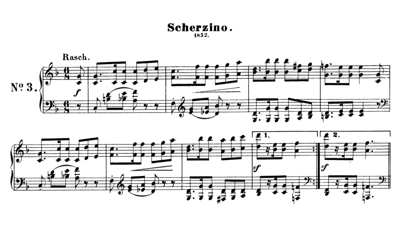 Scherzino (Op.124, No.3) - Robert Schumann