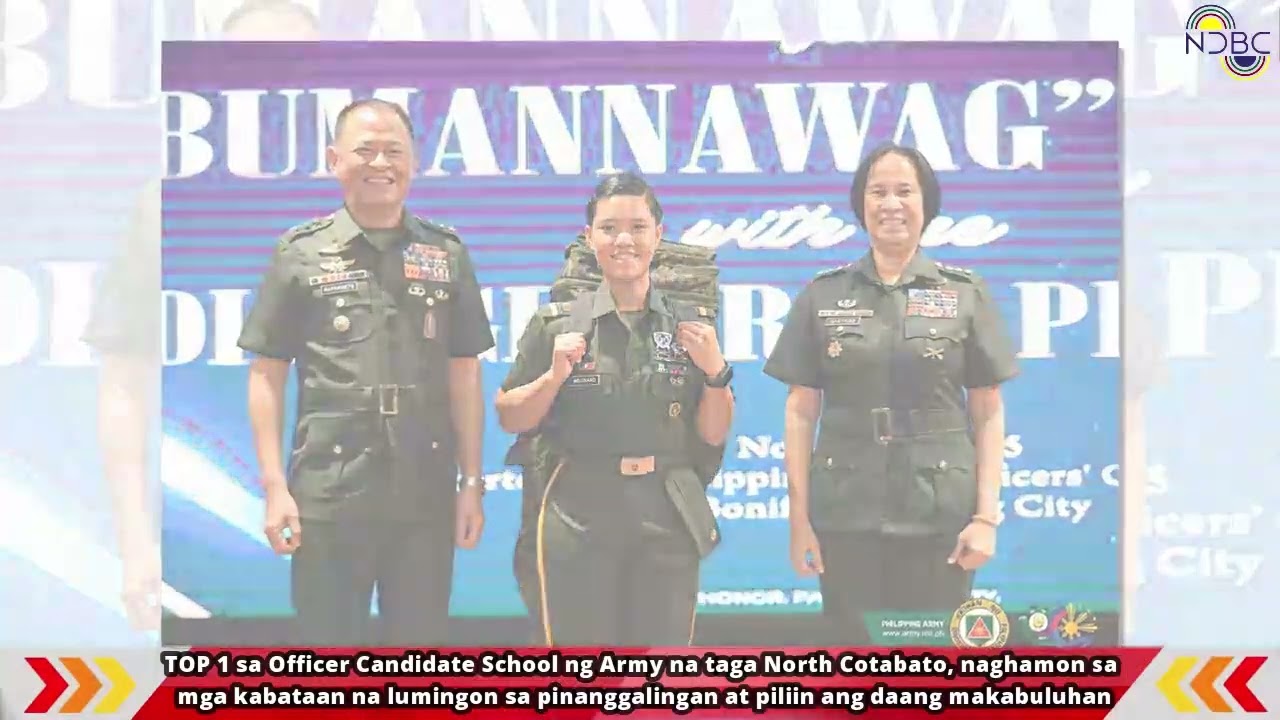  TOP 1 sa Officer Candidate School ng Army na taga North Cotabato, naghamon sa mga kabataan